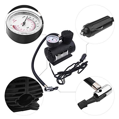 12V Mini Air Compressor – Portable Digital Tire Inflator Pump for Car, Bike, Motorcycle & Sports Equipment | CL-NE-2429