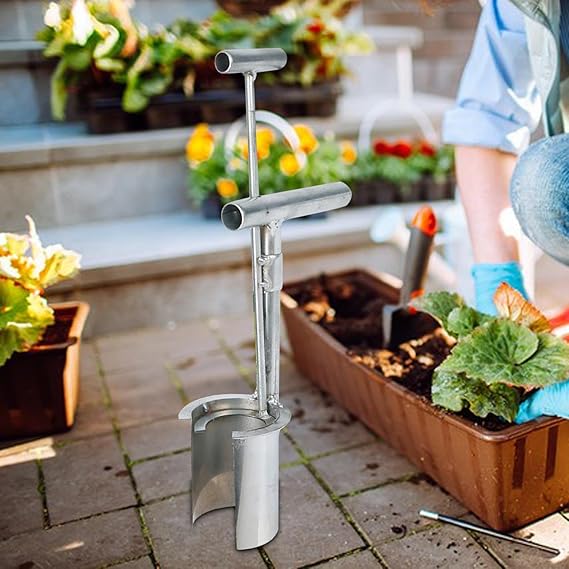 Bulb Planter Tool – Ergonomic Garden Planting Tool for Bulbs, Seeds & Small Plants