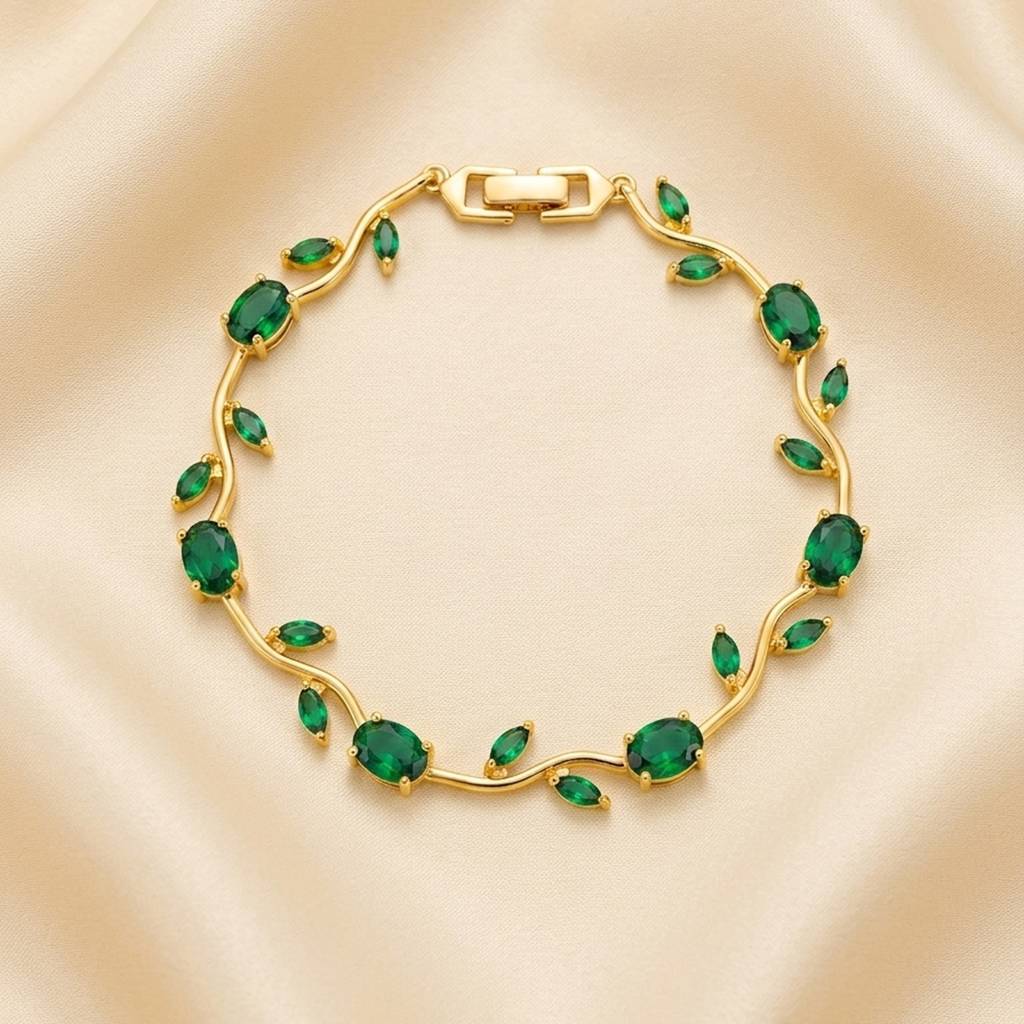 Elegant Tulip Crystal Flower Bracelet – Beautiful Floral Fashion Bracelet for Women & Girls | Assorted Colors