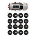 12 pcs Car Door Shock Absorber Car Door Protection Sticker,Buffer Bumper Cushion Door Shock Absorbing Gaskets Logo Sports