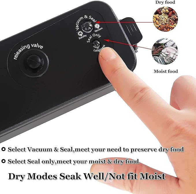 Vacuum Sealer Machine – Compact Electric Food Sealing & Vacuum Packing Machine for Kitchen & Food Storage