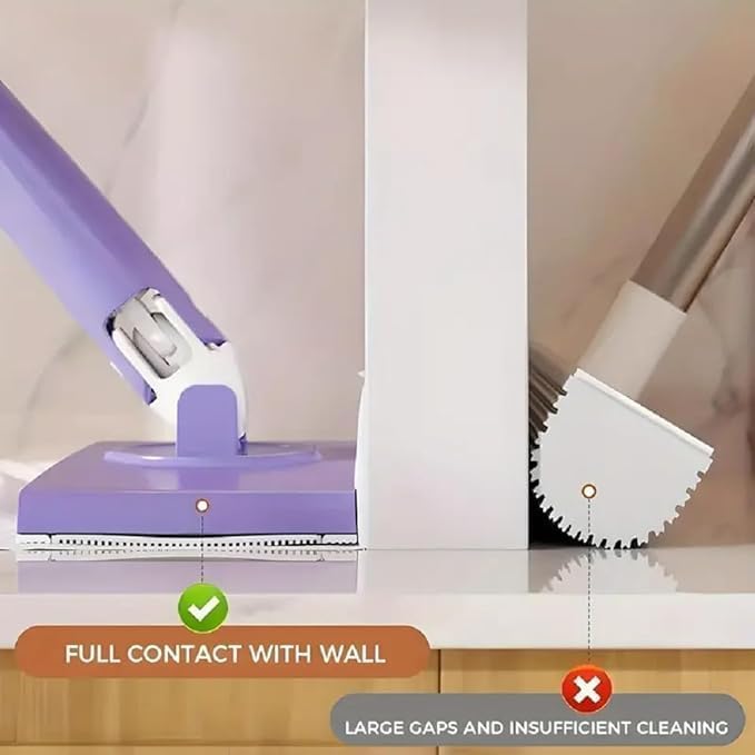 Floor Cleaner Tissue Clip Mop – Long Handle Automatic Cloth-Changing Floor Mop for Home, Kitchen & Bathroom