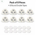 Self-Adhesive 360° Mini Swivel Caster Wheels – Universal Furniture & Storage Box Wheels for Cabinets, Organizers & Small Furniture | Pack of 8
