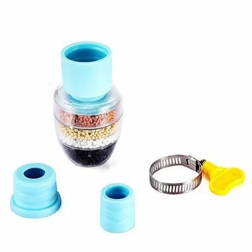 3-Layer Water Filter Faucet Tap & Purifier – Splash-Proof Water Filter Attachment for Kitchen & Home | Pack of 2