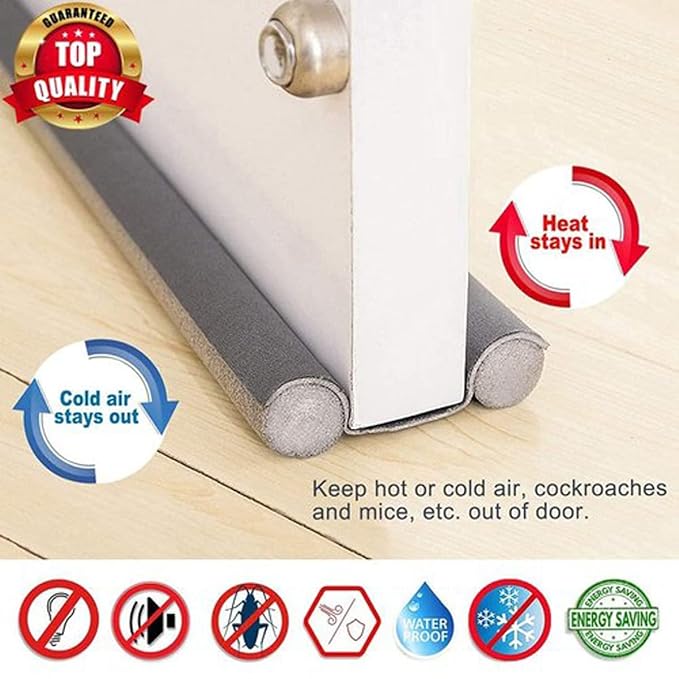 Door Guard Bottom Sealing Strip – Self-Adhesive Door Draft Stopper & Dustproof Weather Seal for Home | 1 Piece