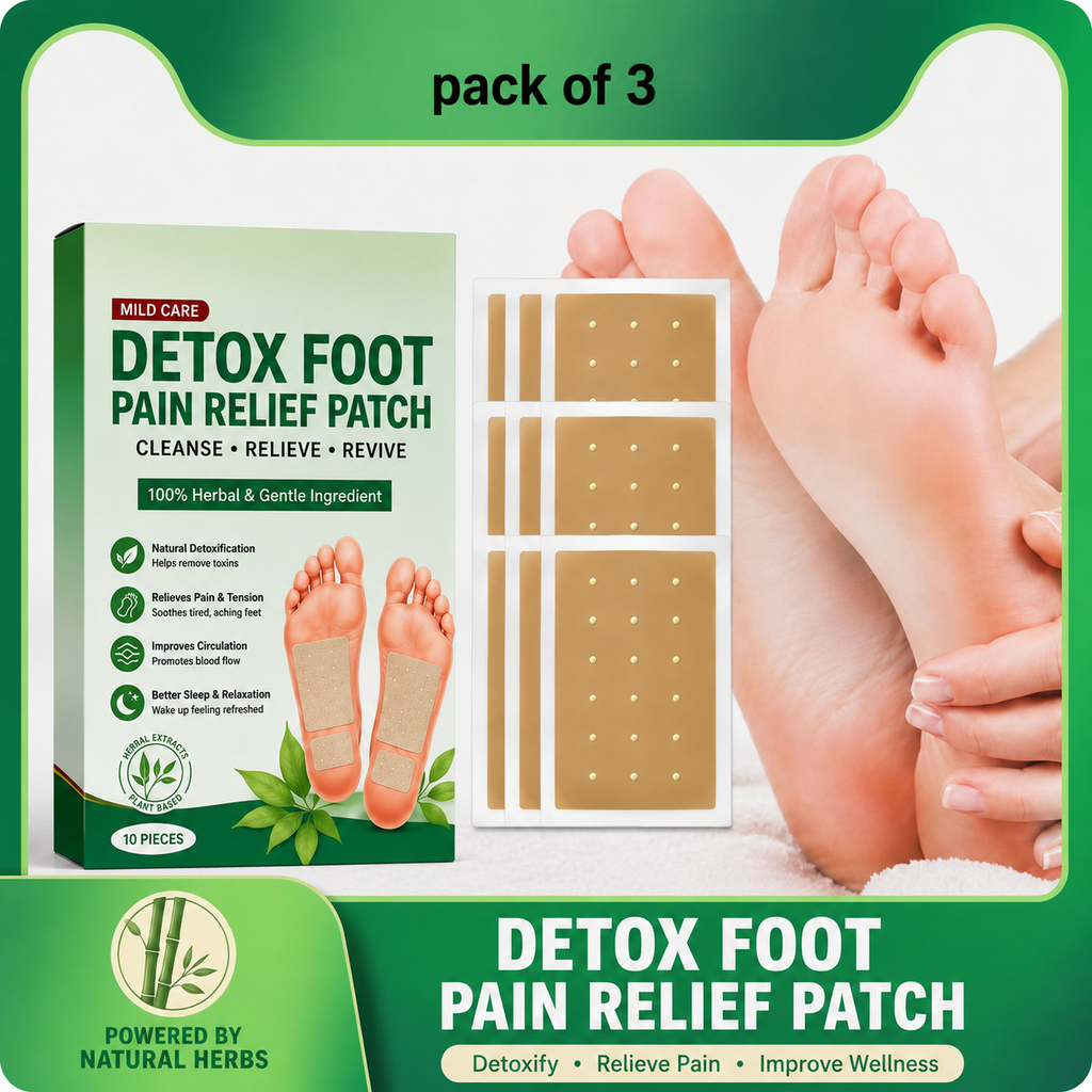 Herbal Detox Foot Pads – Natural Herbal Foot Care & Relaxation Patches | Pack of 3