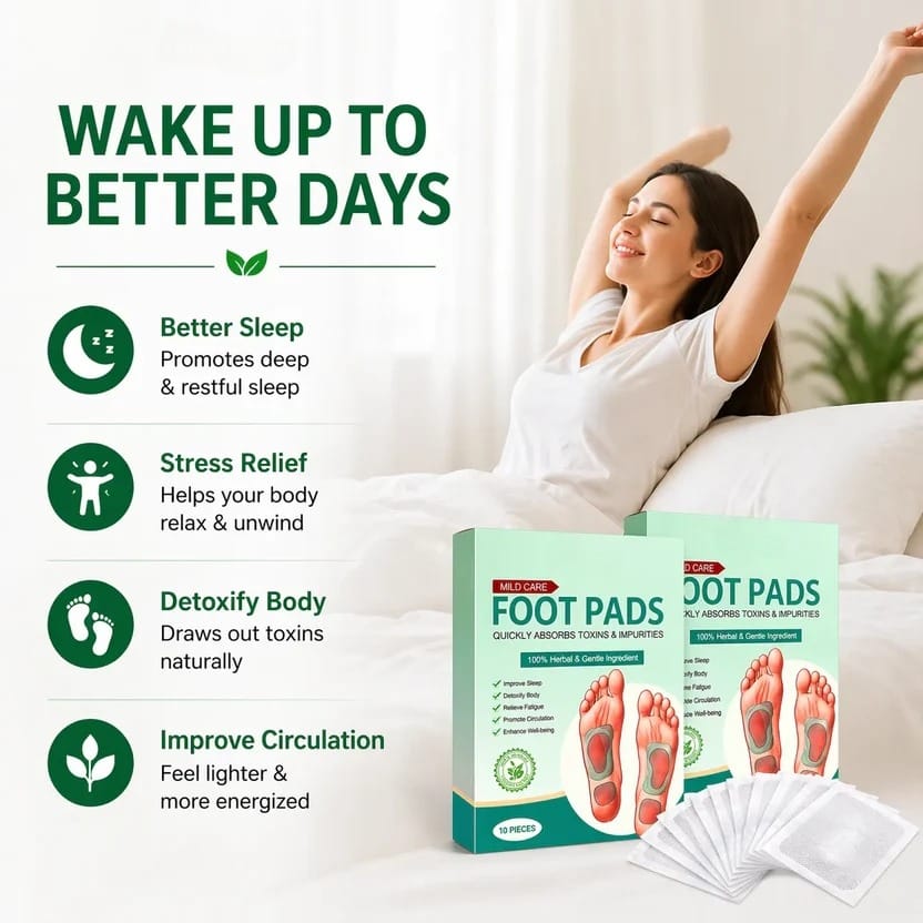 Herbal Detox Foot Pads – Natural Herbal Foot Care & Relaxation Patches | Pack of 3