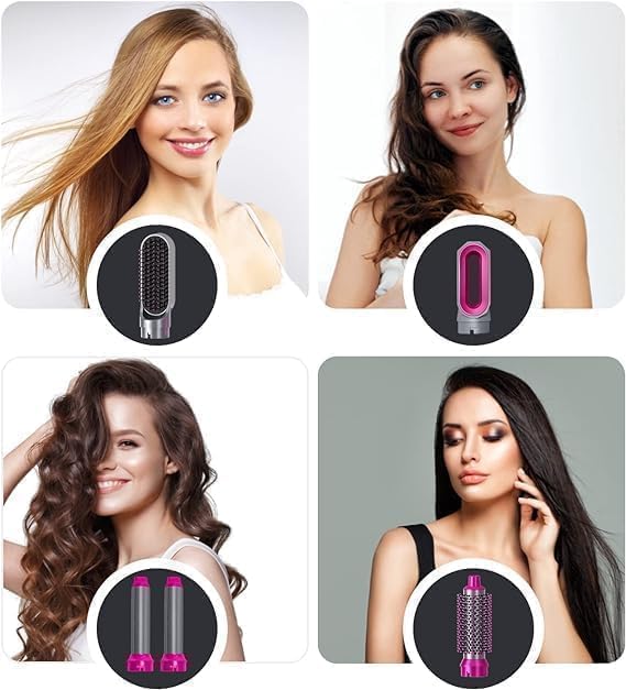 5-in-1 Hair Styler – Multi-Function Hair Styling Tool for Straightening, Curling, Volumizing & Everyday Hair Styling