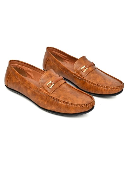 Men’s Premium Tan Synthetic Leather Horsebit Loafers – Stylish & Elegant Casual Footwear