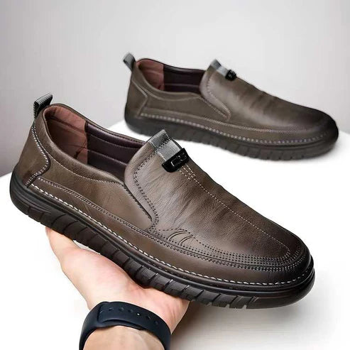 Men’s Polished Slip-On Casual Walking Shoes – Stylish & Comfortable