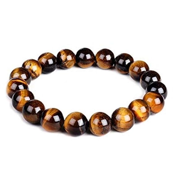Tiger Eye Bracelet – Natural Stone Beaded Spiritual Bracelet for Men & Women (Pack of 2)
