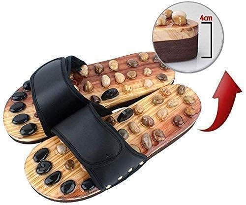 Acupressure Natural Stone Slippers – Reflexology Massage Footwear for Everyday Use