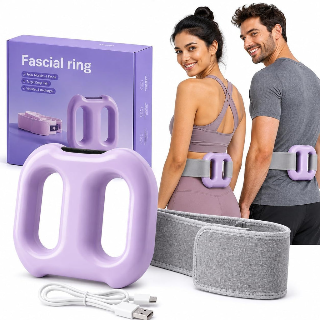 Handheld Wearable Vibration Massage Ring – Adjustable Belt for Relaxation & Muscle Massagers