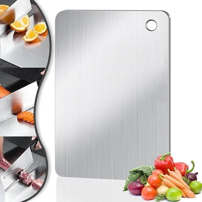 Stainless Steel Chopping Board – Durable Kitchen Cutting & Food Preparation Board
