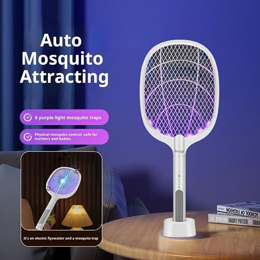 Electric Mosquito Killer Racket – Handheld Rechargeable Fly Swatter Bat for Mosquitoes & Insects (Pack of 1)