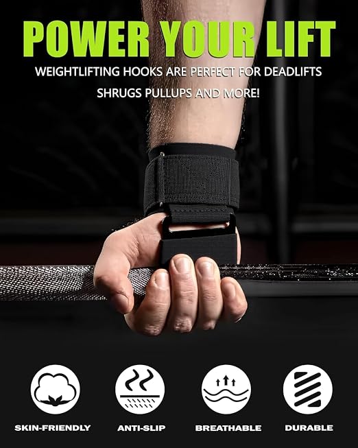 1 Pair Weight Lifting Wrist Straps – Heavy-Duty Gym Training & Workout Support