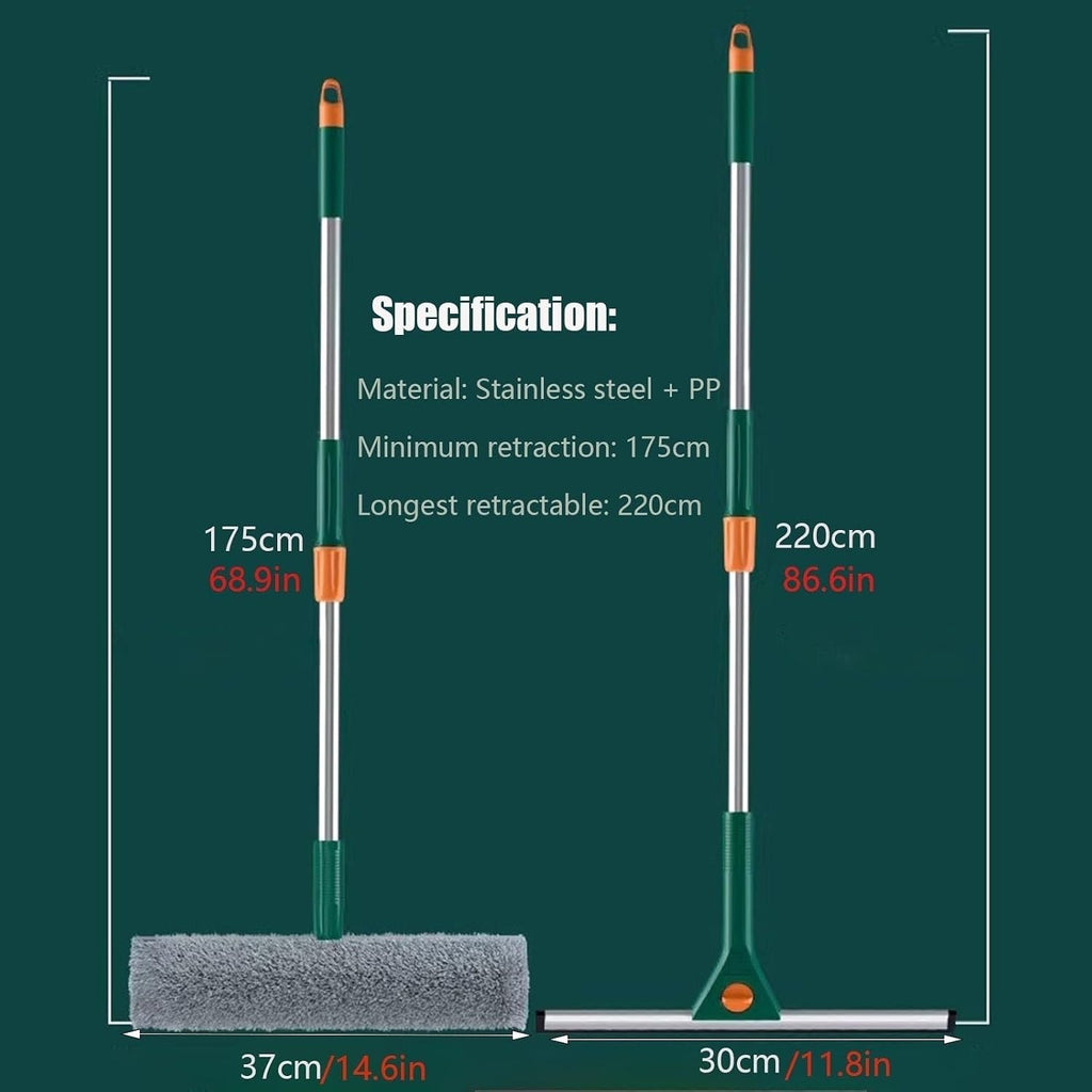 Window Cleaner Squeegee – Multi-Purpose Glass Cleaning Wiper for Streak-Free Cleaning