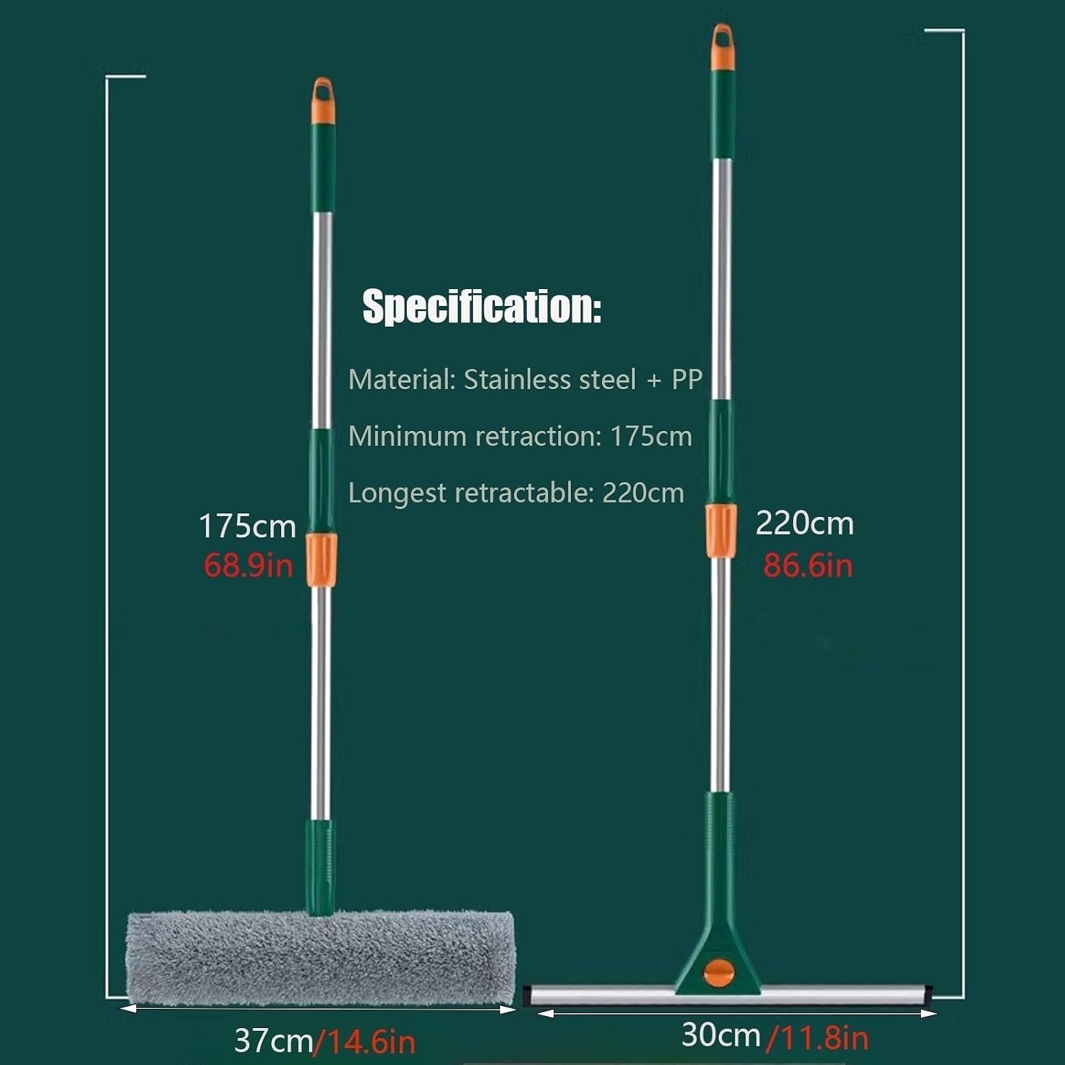 Window Cleaner Squeegee – Multi-Purpose Glass Cleaning Wiper for Streak-Free Cleaning