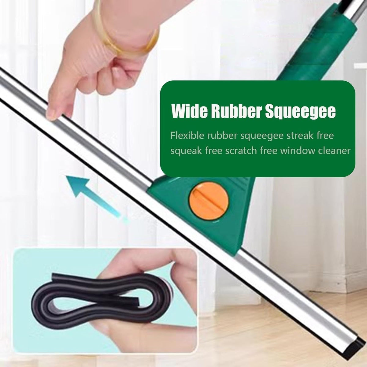 Window Cleaner Squeegee – Multi-Purpose Glass Cleaning Wiper for Streak-Free Cleaning