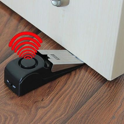 Portable Doorstop Alarm Wedge – Loud Alert Door Security Device for Home, Office & Travel