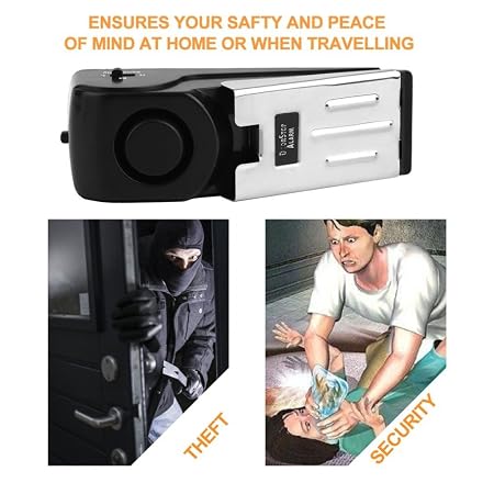 Portable Doorstop Alarm Wedge – Loud Alert Door Security Device for Home, Office & Travel