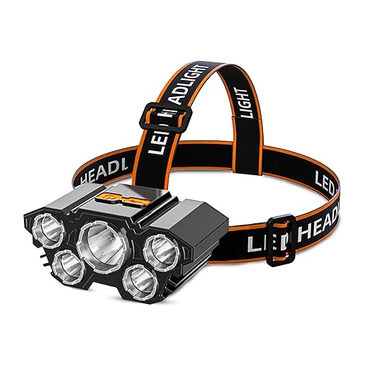 Premium Rechargeable LED Headlamp – Super Bright Light for Outdoor & Emergency Use