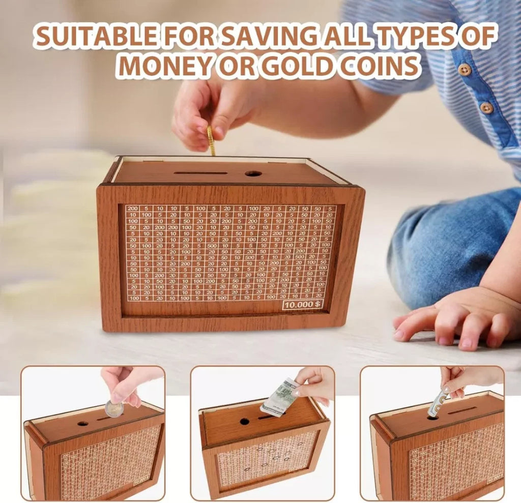 Money Saving Box – Reusable Savings Bank & Cash Storage Box for Home, Kids & Daily Savings Goals