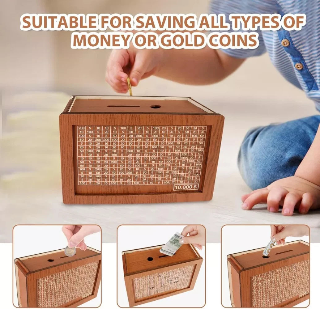 Money Saving Box – Reusable Savings Bank & Cash Storage Box for Home, Kids & Daily Savings Goals