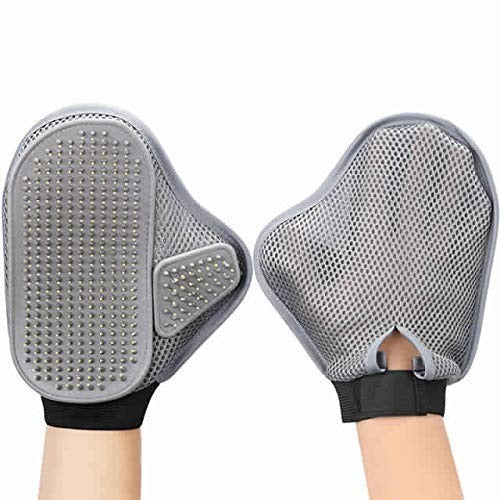 Pet Grooming Glove for Dogs, Cats & AnimalsPet Grooming Glove – Soft Deshedding & Massage Brush for Dogs, Cats & Other Pets