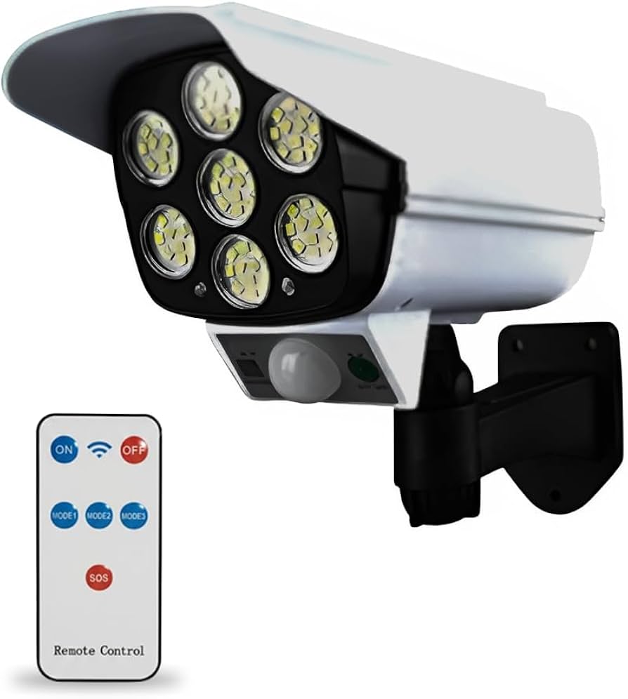 Dummy CCTV Security Camera with LED Light & Motion Sensor – Fake Surveillance Camera for Security Deterrence