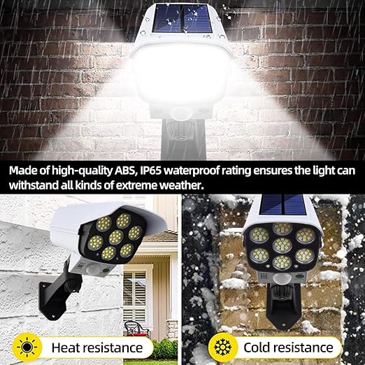 Dummy CCTV Security Camera with LED Light & Motion Sensor – Fake Surveillance Camera for Security Deterrence