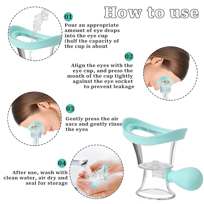 Reusable Eye Wash Cup – Eye Rinse & Cleaning Cup for Personal Care (Assorted Color)