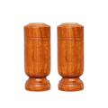 4-Inch Wooden Tumbler Glass – Natural Wooden Drinking Cup for Home & Everyday Use | Pack of 2