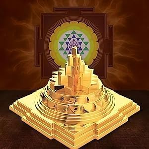 Goddess Laxmi Maha Meru Shree Yantra – Traditional Spiritual & Vastu Decor for Home & Office