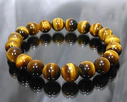 Tiger Eye Bracelet – Natural Stone Beaded Spiritual Bracelet for Men & Women (Pack of 2)