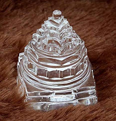 Sphatik Shree Yantra – Traditional Puja & Spiritual Decor for Home & Office | Pack of 1