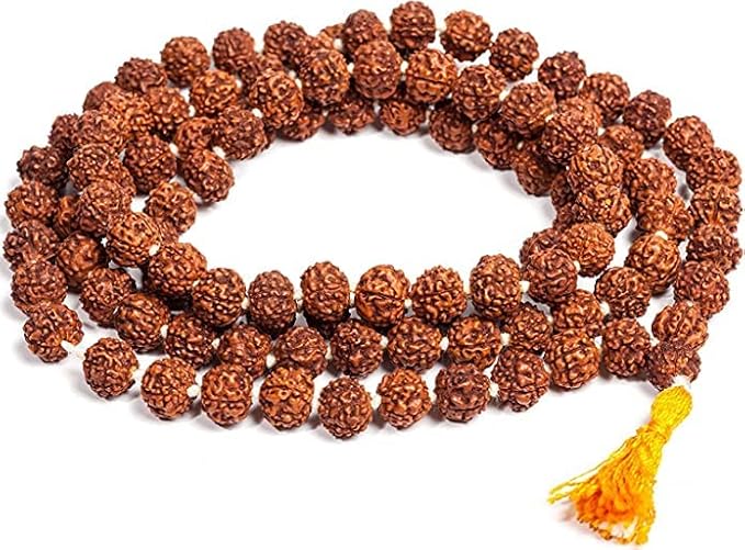 Rudraksha Mala – Traditional Spiritual Bead Mala for Puja, Meditation & Devotional Wear | Pack of 1