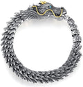 Vintage Punk Dragon Bracelet for Men – Gothic Dragon Design Adjustable Fashion Wristband | Stylish Accessory