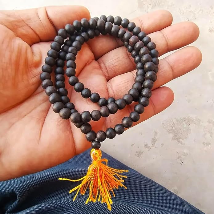 Karungali Mala – Traditional Black Bead Mala for Spiritual & Devotional Wear | Pack of 1