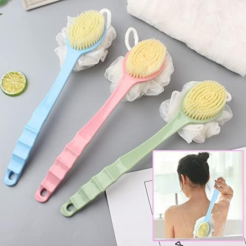 2-in-1 Long Handle Body Brush & Multipurpose Cleaning Brush – Bath Scrubber & Household Cleaning Tool | Pack of 1