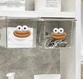 Mini Drawer Storage Box – Transparent Cartoon Bathroom Organizer with Pull-Out Drawer | Set of 2