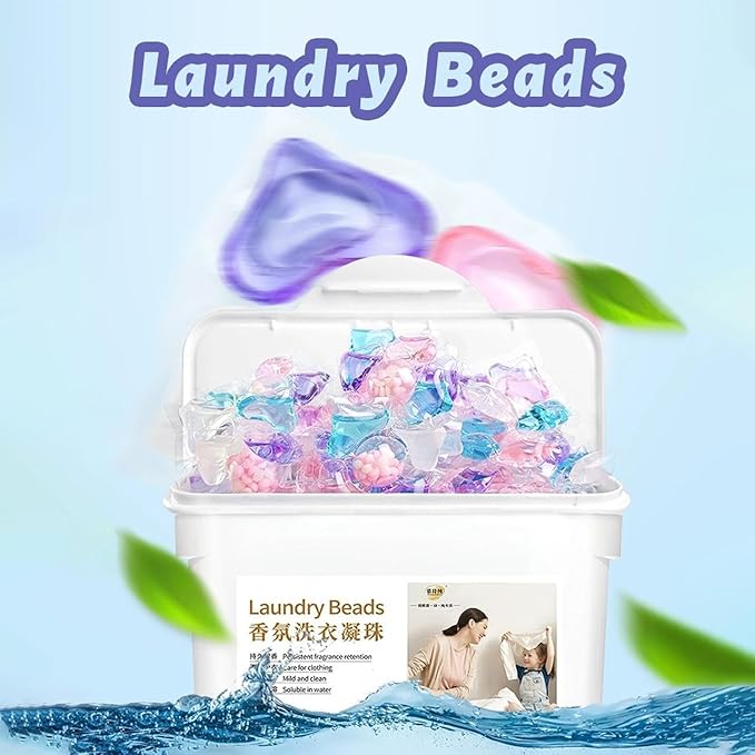4-in-1 Laundry Detergent Pods – Deep Cleaning, Color Protection & Fabric Softener | Pack of 100