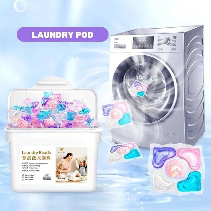4-in-1 Laundry Detergent Pods – Deep Cleaning, Color Protection & Fabric Softener | Pack of 30
