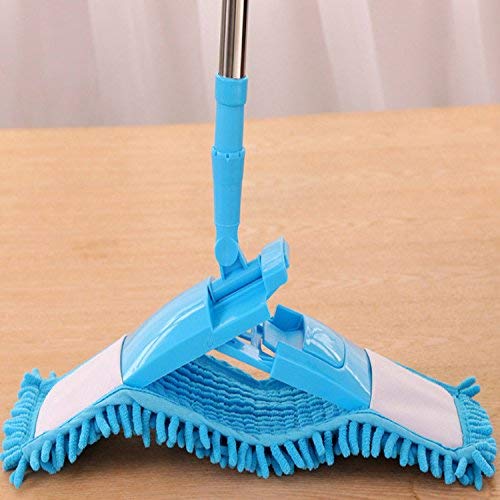 Wet & Dry Flat Microfiber Floor Cleaning Mop – Reusable Dust & Water Cleaning Mop for Home