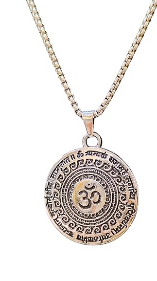 Om Symbol Pendant with Chain – Elegant Spiritual Necklace for Men & Women