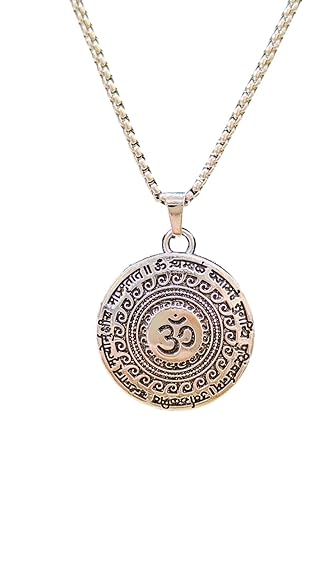 Om Symbol Pendant with Chain – Elegant Spiritual Necklace for Men & Women