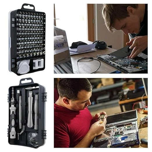 115-in-1 Precision Screwdriver Set – Magnetic Repair Tool Kit for Mobile, Laptop, PC, Glasses & Watch