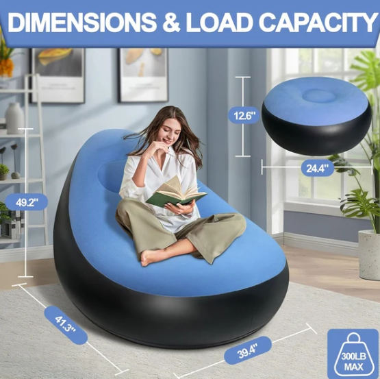 Inflatable Sofa Chair – Portable Comfort for Indoor & Outdoor Use