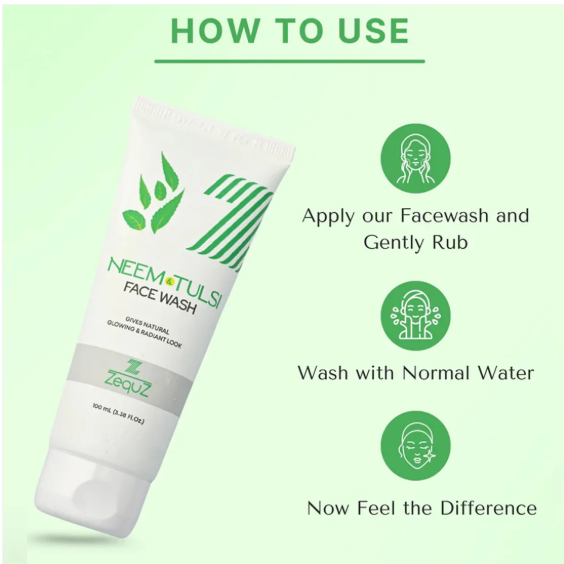 Neem & Tulsi Face Wash | Purifying Oil-Control Cleanser (100ml)