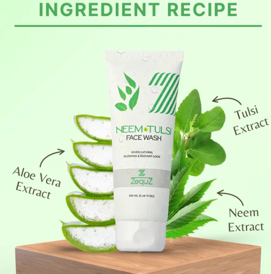 Neem & Tulsi Face Wash | Purifying Oil-Control Cleanser (100ml)